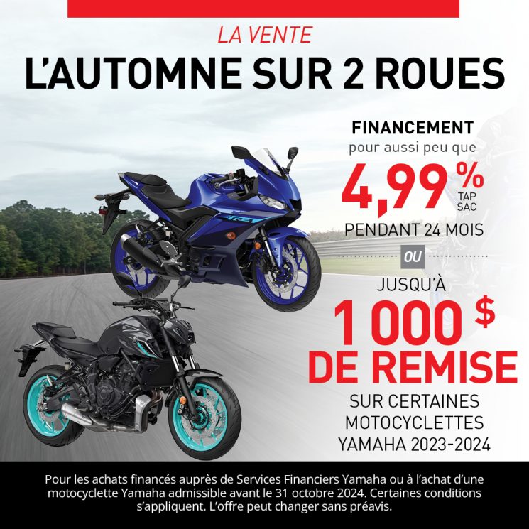 PROMOTION L’AUTOMNE SUR 2 ROUES – MOTOCYCLETTE